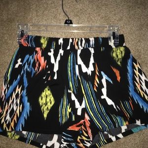 2 pairs of flowy patterned shorts